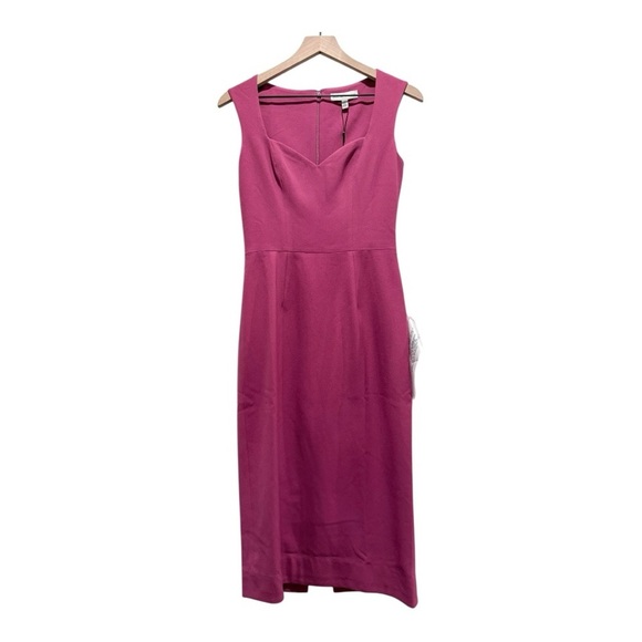 Dress the Population Dresses & Skirts - Dress the Population Elle Sweetheart Midi Dress in Hibiscus Pink – Size S NWT